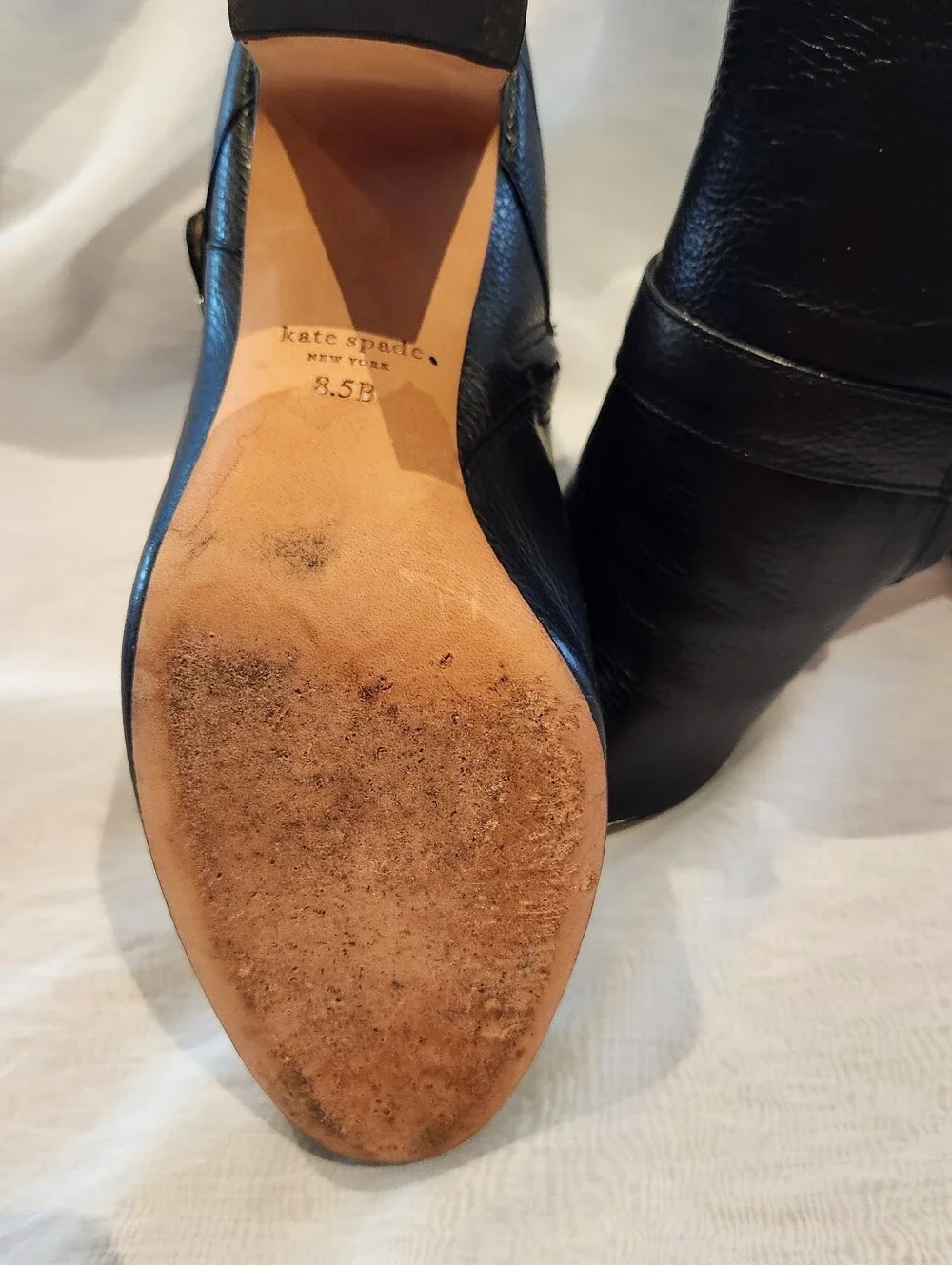 Kate Spade New York Thatcher Black Leather Bootie